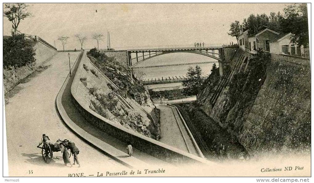 bone la passerelle de la tranchee collection ND 35 belle carte animée