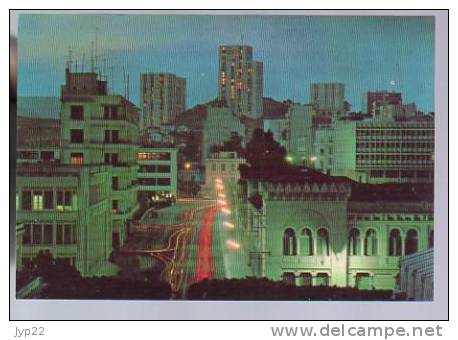 Jolie CP Algérie Souvenir de Annaba - vue de nuit -