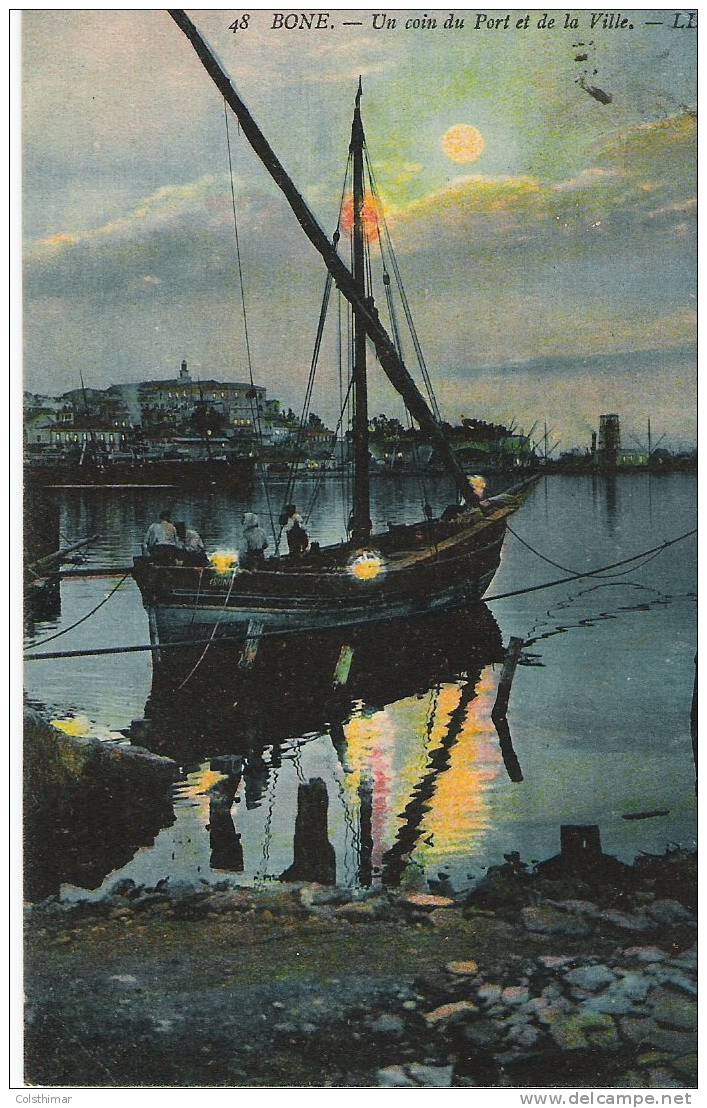 BONE  UN COIN DU PORT ET DE LA VILLE