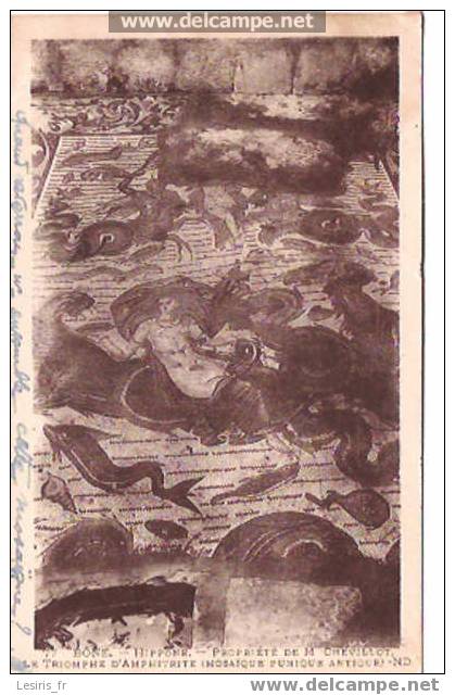 CPA - 77 - BONE HIPPONE - PROPRIETE CHEVILLOT - LE TRIOMPHE D´AMPHITRITE - N. D. - MOSAIQUE PUNIQUE ANTIQUE