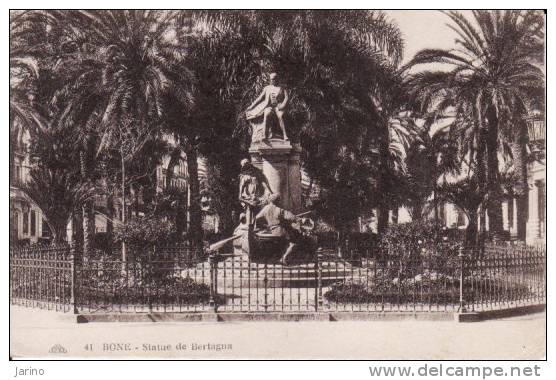 Algerie - 41 Bone - Statue de Bertagna, circule non-nouvelle