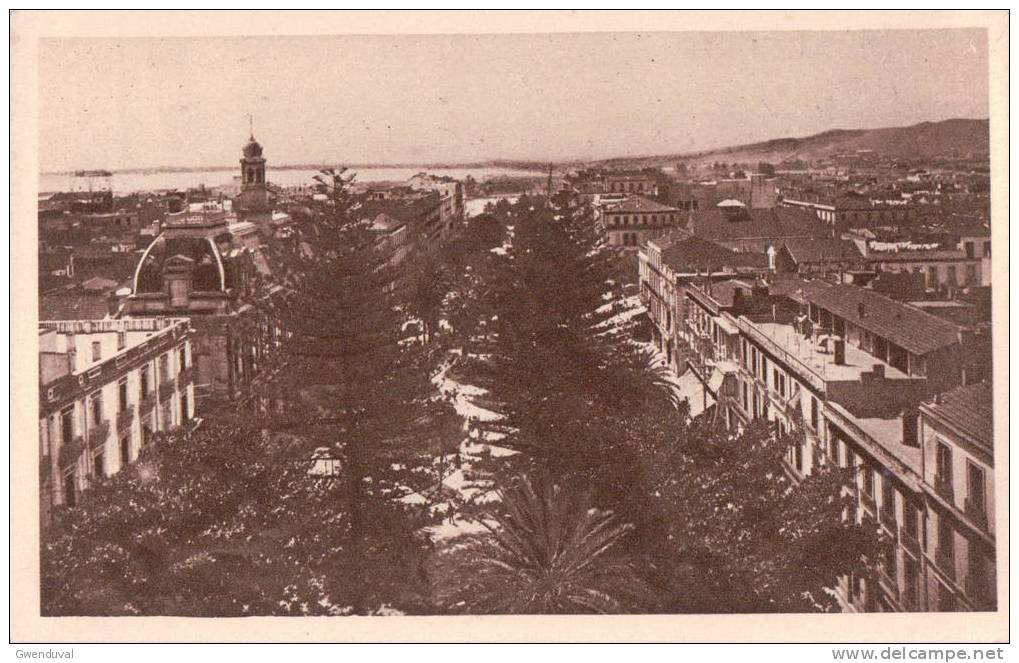 CPA ALGERIE Fêtes Centenaire 1930 BONE Le cours Bertagna