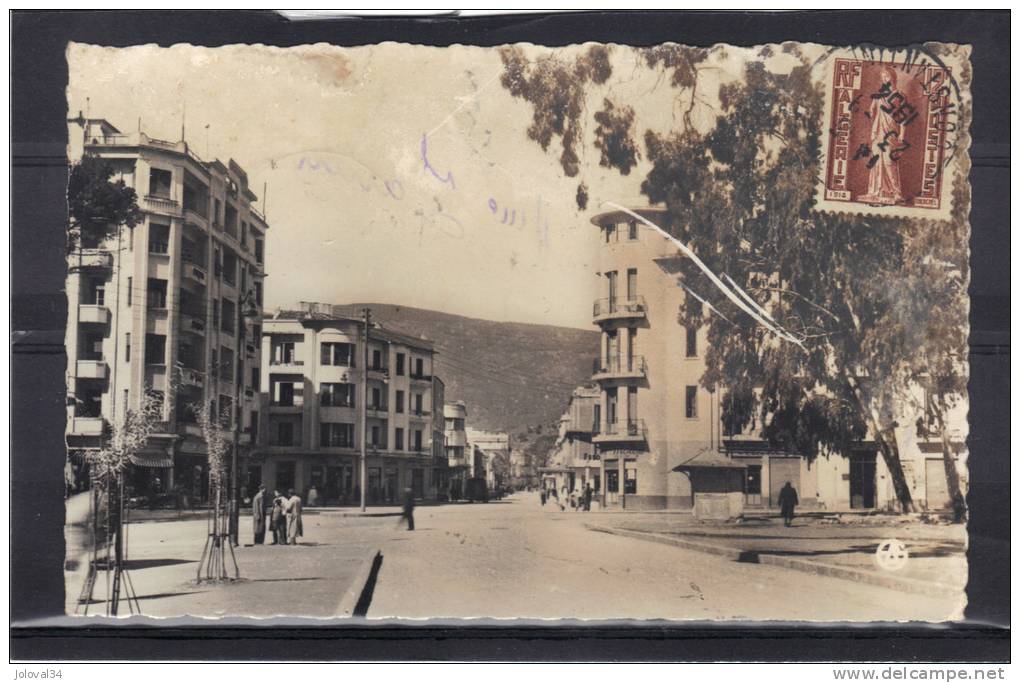 Algérie - BONE - Entrée de la Colonne Randon - animée - 1954