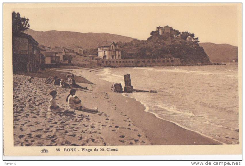 l - Cpa BONE - Plage de St Cloud