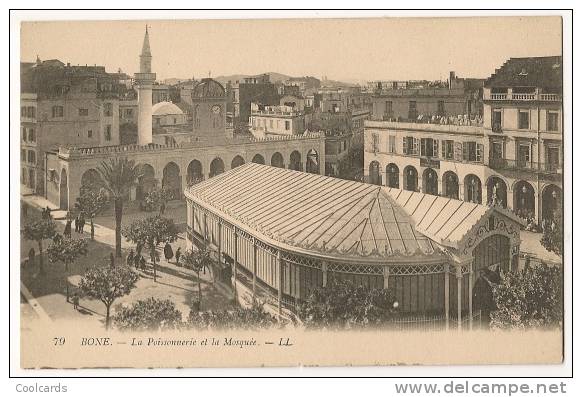 Bone Algeria-La Poissonnerie et la Mosquee
