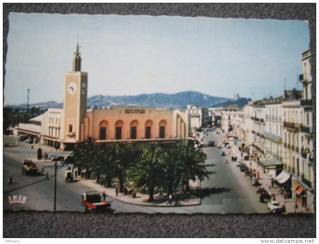 CPSM ALGERIE-BONE-LA GARE-