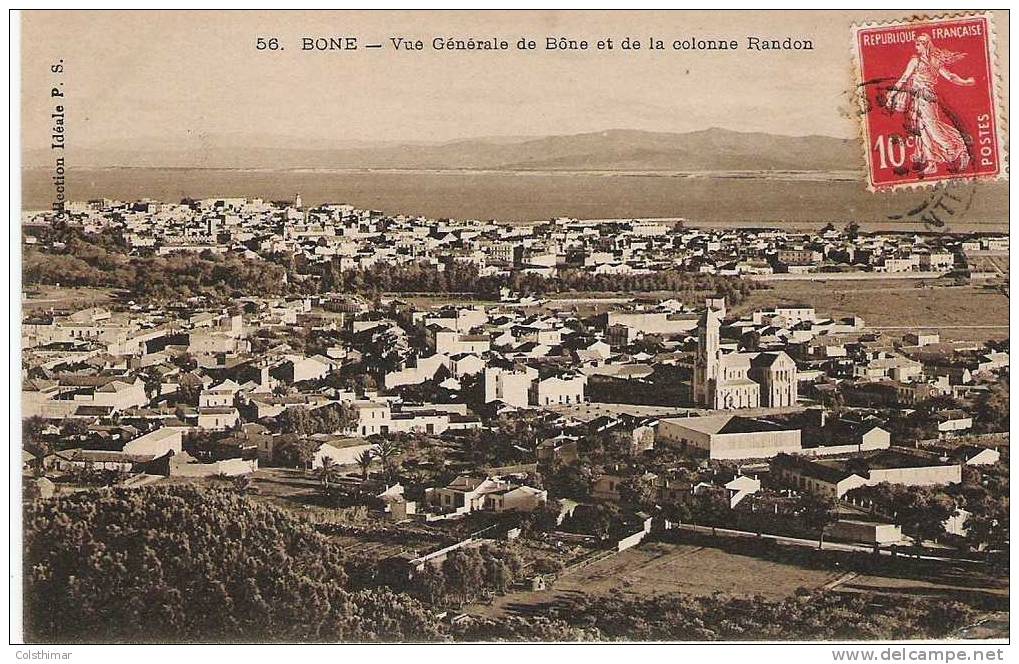 BONE  VUE GENERALE DE BONE ET DE LA COLONNE RANDON