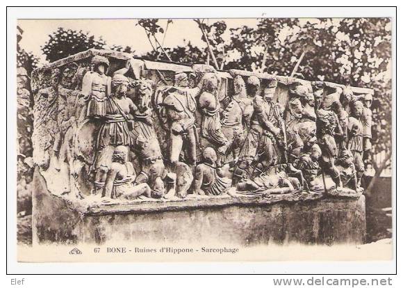 Algérie, BONE  Ruines d´Hippone ; Sarcophage Romain ;  TB