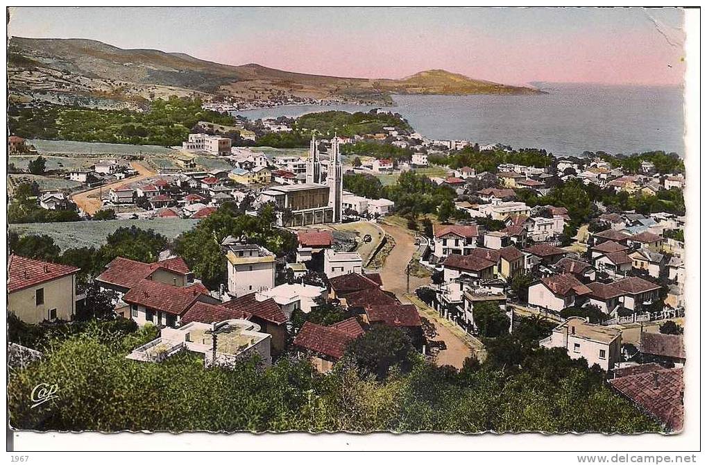 CPSM -    Algérie -    BÔNE   -  Vue générale sur St-Cloud et l'Eglise Ste-Thérèse -