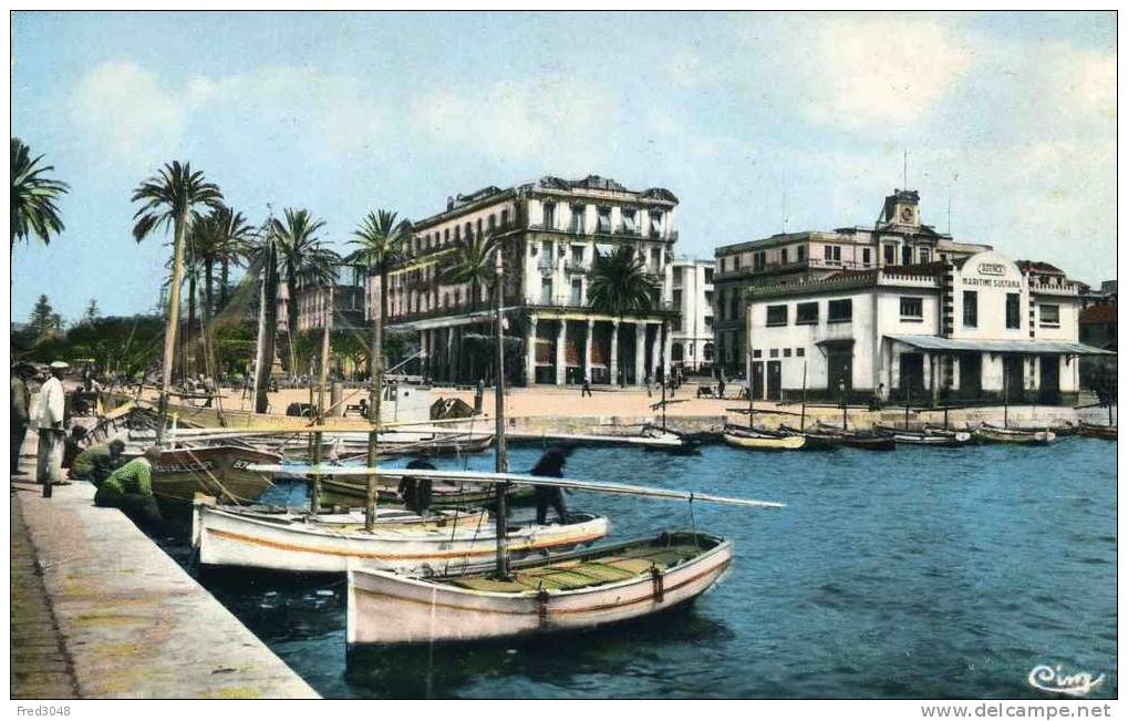 CPSM BONE (Algérie) Un coin du port - Quai Warnier.