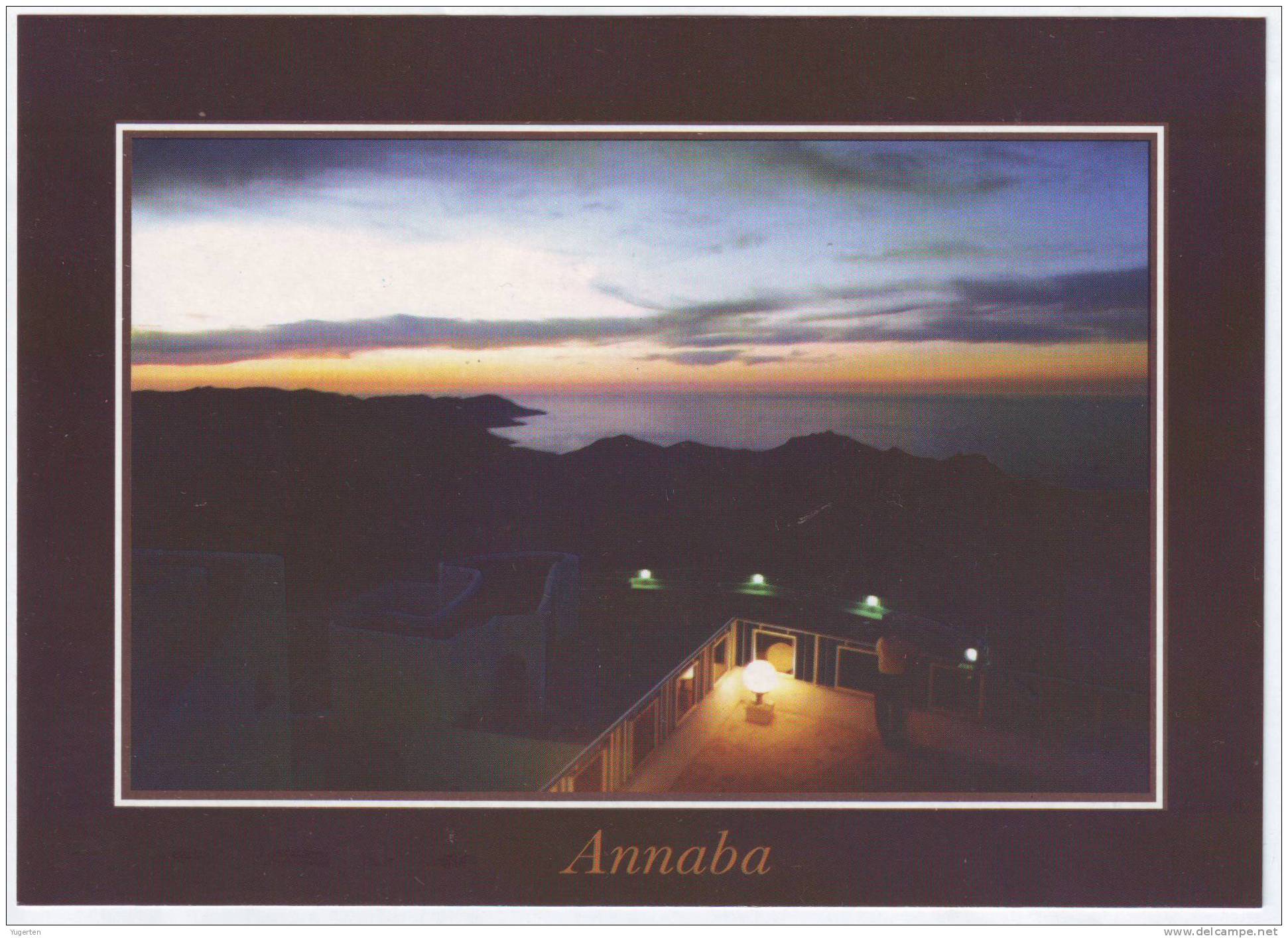 ALGERIE - CP - Annaba - Bône - Coucher de soleil