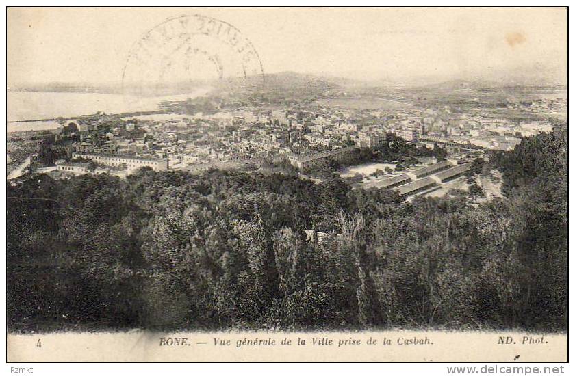 ALGERIE  BÔNE  Vue générale de la Ville prise de la Casbah  ..... ( Ref H1906 )