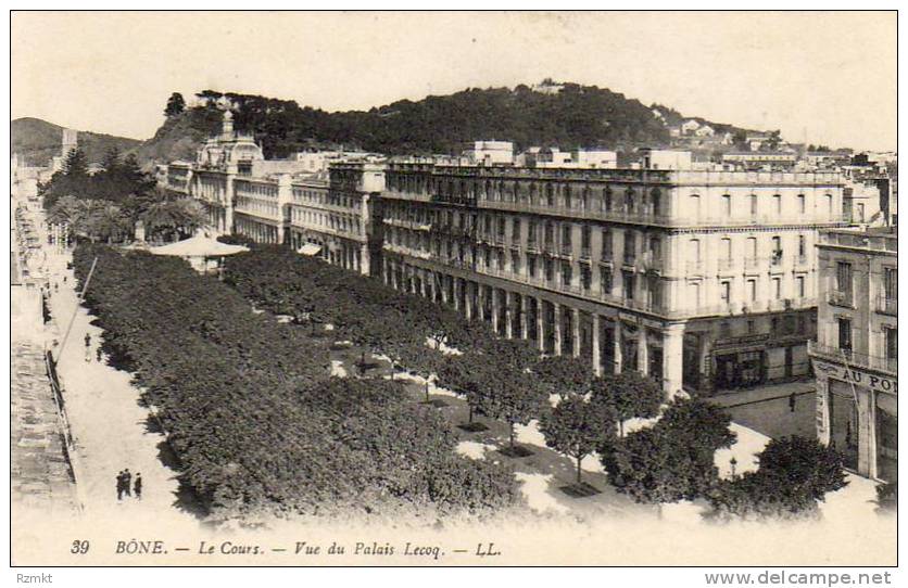 ALGERIE  BÔNE  Le Cours- Vue du Palais Lecoq  ..... ( Ref H1910 )