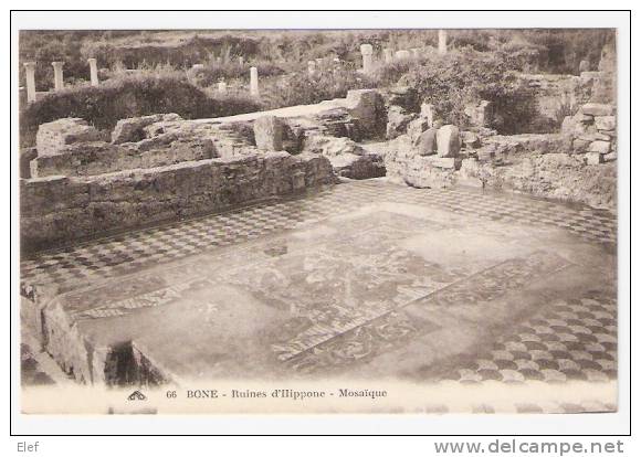 Algérie, BONE  Ruines d´Hippone ; Mosaïque ; TB