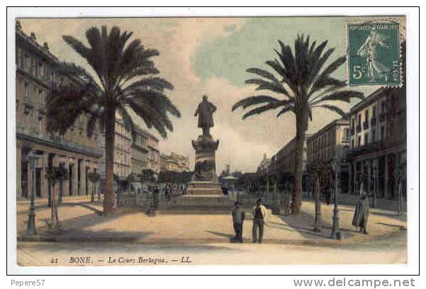 Algérie , Bone , Le Cours Bertagna, cpa