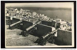 CPSM ALGERIE ALGER LES VIEUX REMPARTS AVEC SES CANONS TURCS