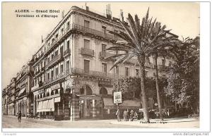 CPA ALGER Grand Hotel terminus et d' Europe