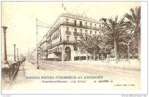 CPA ALGER Grand Hotel terminus et d´ Europe