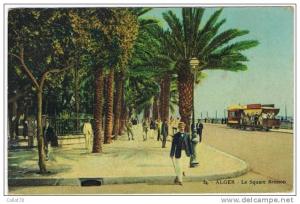 ALGER. Le square Bresson. (animée)