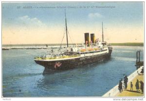 CPA A -  Alger -   Le Gouverneur général Chanzy  (bateau)