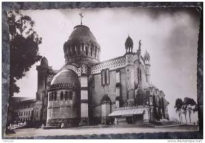ALGERIE.ALGER.NOTRE-DAME D'AFRIQUE.PHOTO VERITABLE.1954.