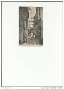 UNE RUE DE LA CASBAH -editeur LEVY ET FISL-ref 185- abimée en haut -circulé 1919