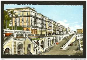 3H - Alger - Boulevard de la République et l´Hôtel de l´Oasis