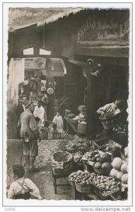 Alger    Scène Pittoresque de la Ville Arabe dans la Casbah