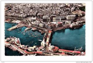 algérie alger vue aérienne , l' amirauté et le port