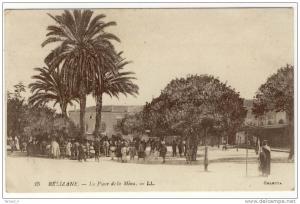 ALGERIE-RELIZANE- la lace de la mina sepia animée bon etat