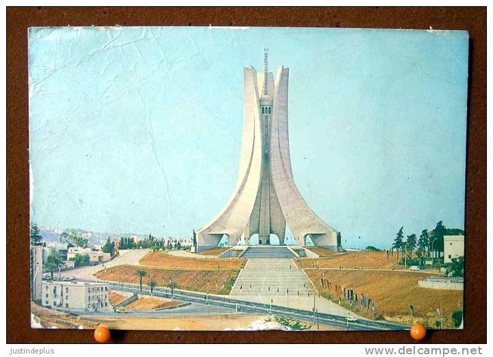 CPSM ALGERIE  ALGER MEMORIAL DU MARTYR EL MADANIA