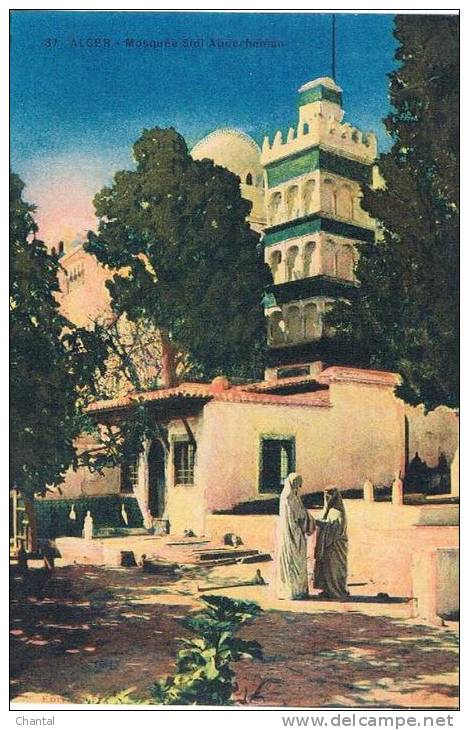 CPA coul. Alger - Mosquée Sidi Abderhaman