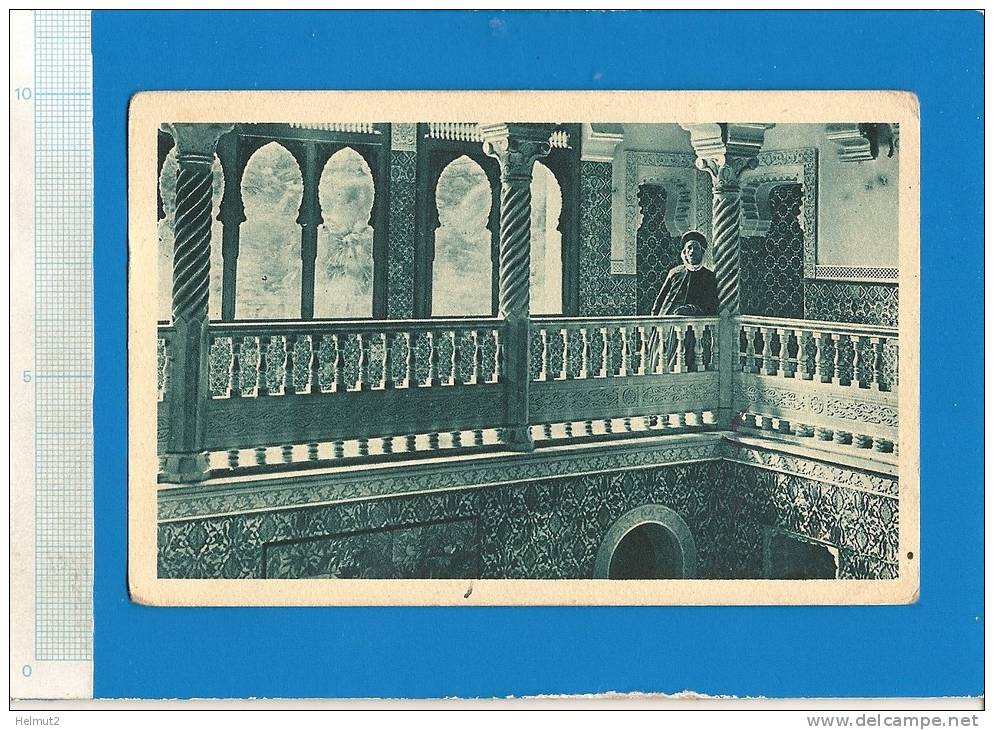 MEA120 ALGER Palais d’Été - Escalier d'Honneur (voir détails 2scan) CPA animée écrite   Ed SPGA n° 26/5