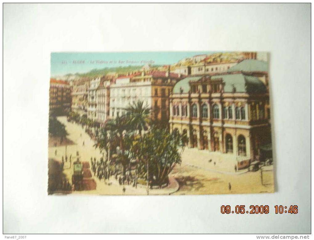 ALGERIE  ALGER   THEATRE ET RUE  DUMONT D URVILLE