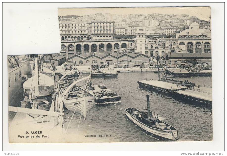 alger vue prise du port ( ATTENTION découpée )