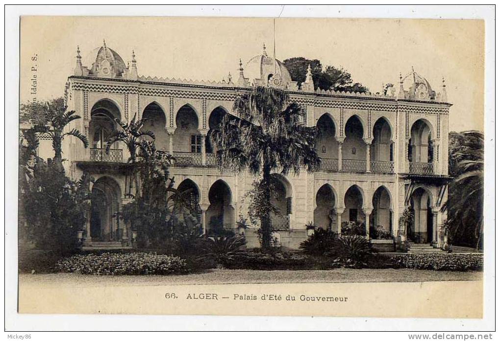 ALGER----Palais d´été du gouverneur  n° 66  Collection Idéale P.S