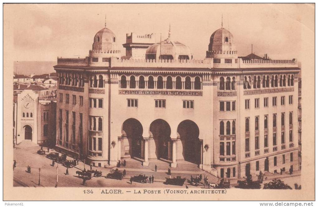 134. Alger, La poste, Collection Idéale P.S.
