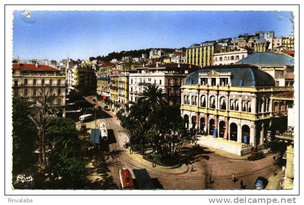 ALGER Le Théâtre et Rue Dumont d'Urville      (7A1633)