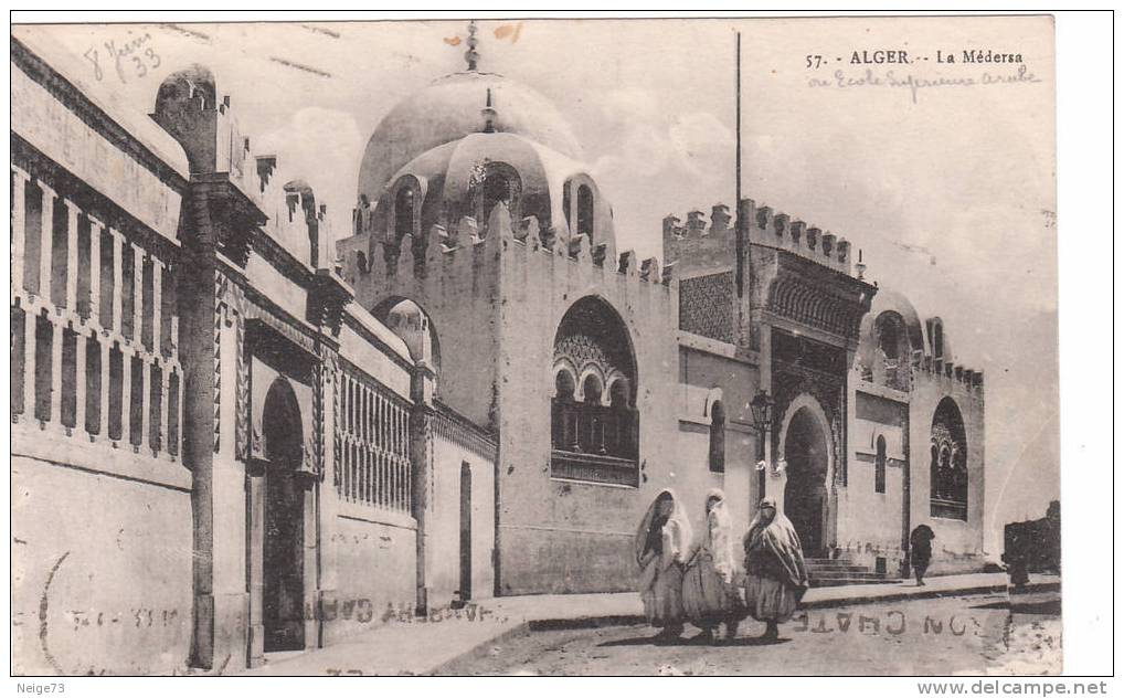 cpa d´Alger - la médersa