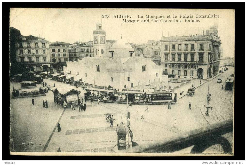 CPA ALGERIE ALGER  la Mosquée Palais Consulaire