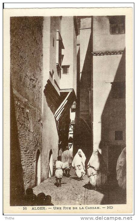 ALGER Une rue de la Casbah