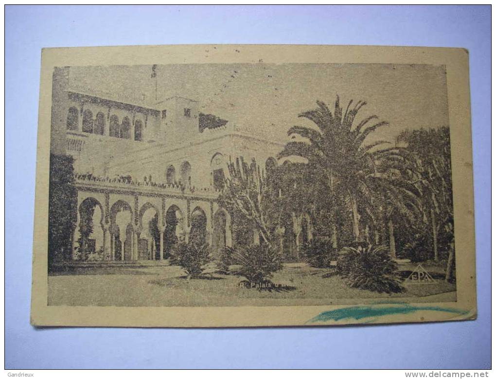 Alger palais ( à identifier)?- ( au dos tampon 26e RI 3e bataillon)