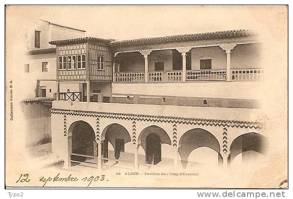 ALGER - Pavillon du Coup d'Eventail - Cpionnière 1903 BE