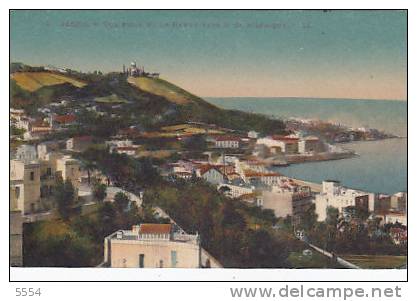 cpa algerie alger   vue prise de la rampe vers notre dame d afrique