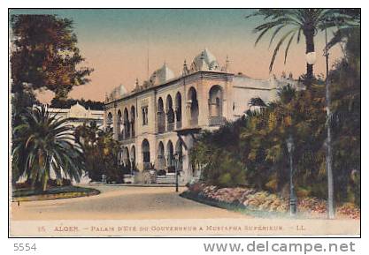 cpa algerie    alger  palais  d ete du gouverneur a mustapha superieur