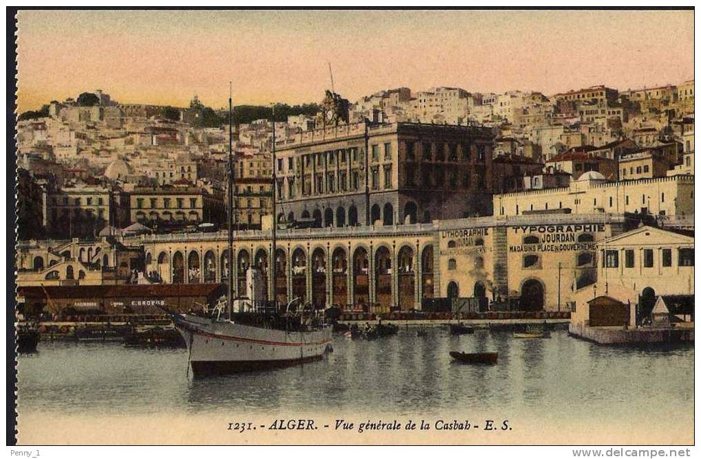 ALGER ALGERIA VUE GENERALE DE LA CASBAS RIF 307