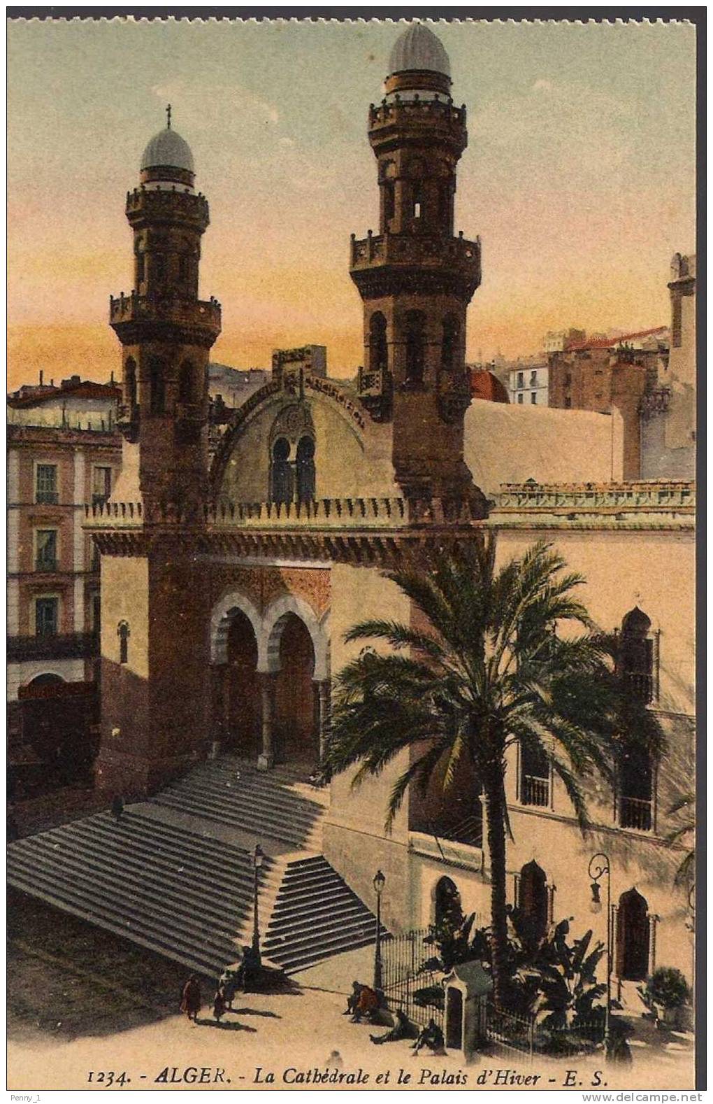 ALGER ALGERIA LA CATHEDRALE ET LE PALAIS DHIVER RIF 308