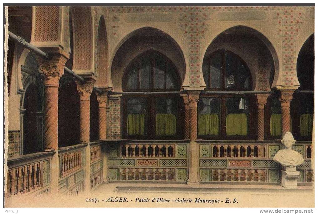 ALGER ALGERIA PALAIS D´HIVER GALERIE MAURESQUE RIF 309