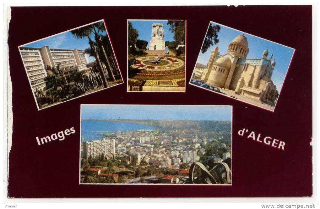 ALGERIE, Images d´ ALGER, Souvenir 4 vues