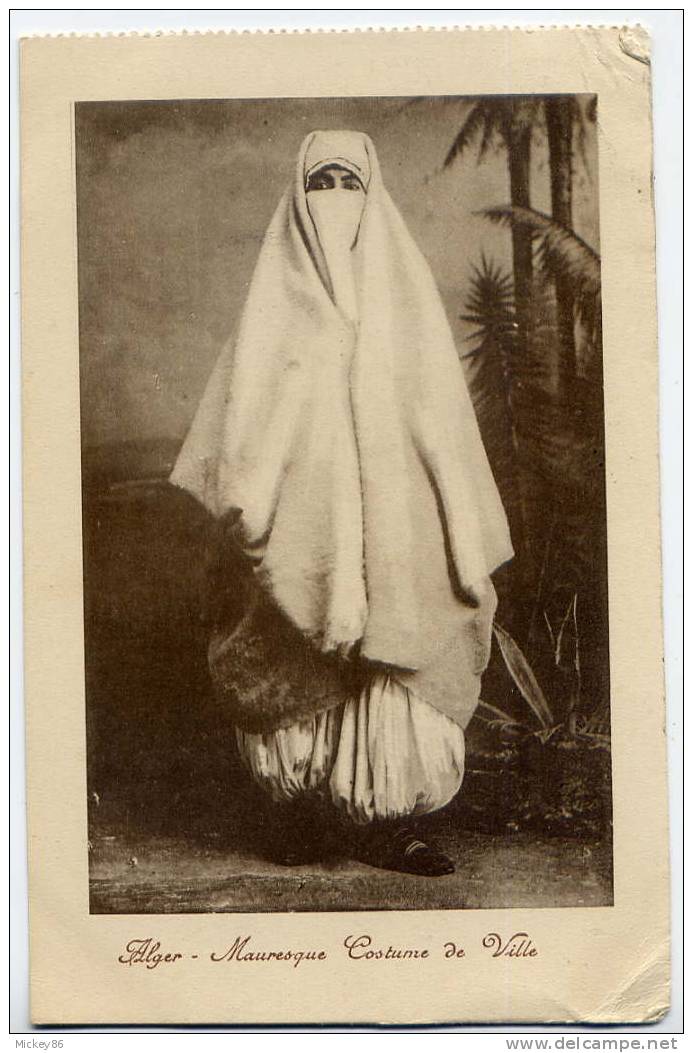 Algérie--ALGER--1912----M auresque en costume de ville---(pas de nom d´éditeur, ni de collection)